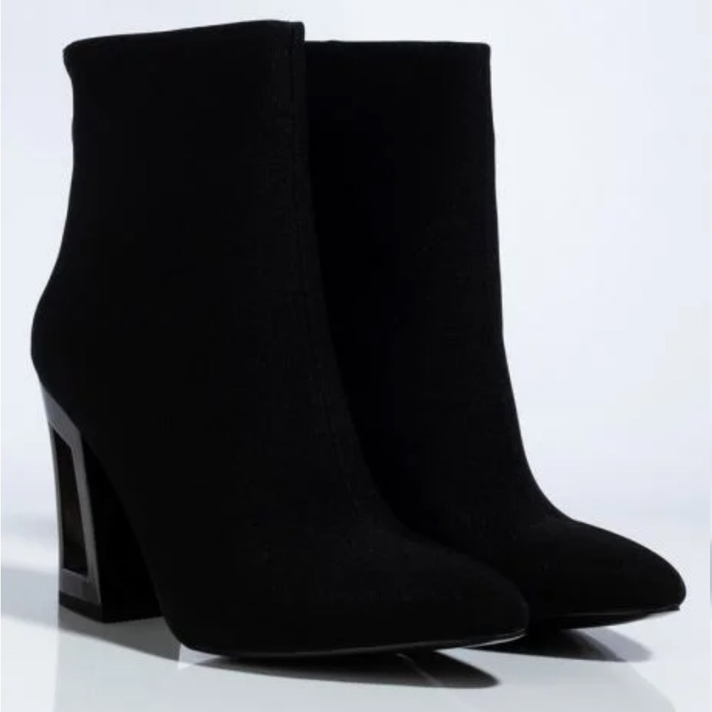 Azalea Wang Geometric Block Heel Bootie - image 4